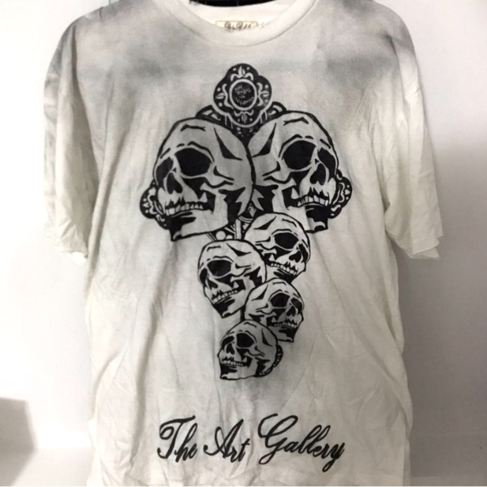 Vintage Dom Rebel The Art Gallery “Skull Cross” T-shirt NWT